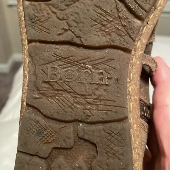 Born Tarkiln Brown Leather Ankle Boots 7.5M-never wore - too big - Picture 4 of 5